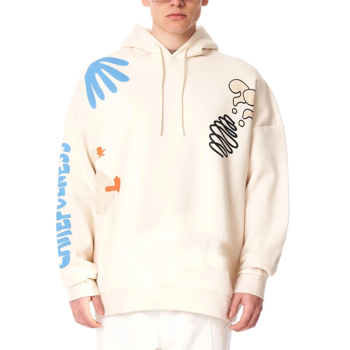 Glory Custom Drop Shoulder Screen Print Hoodies 100% Cotton Premium Quality Printed Pullover Hoodie For Streetwear For Unisex