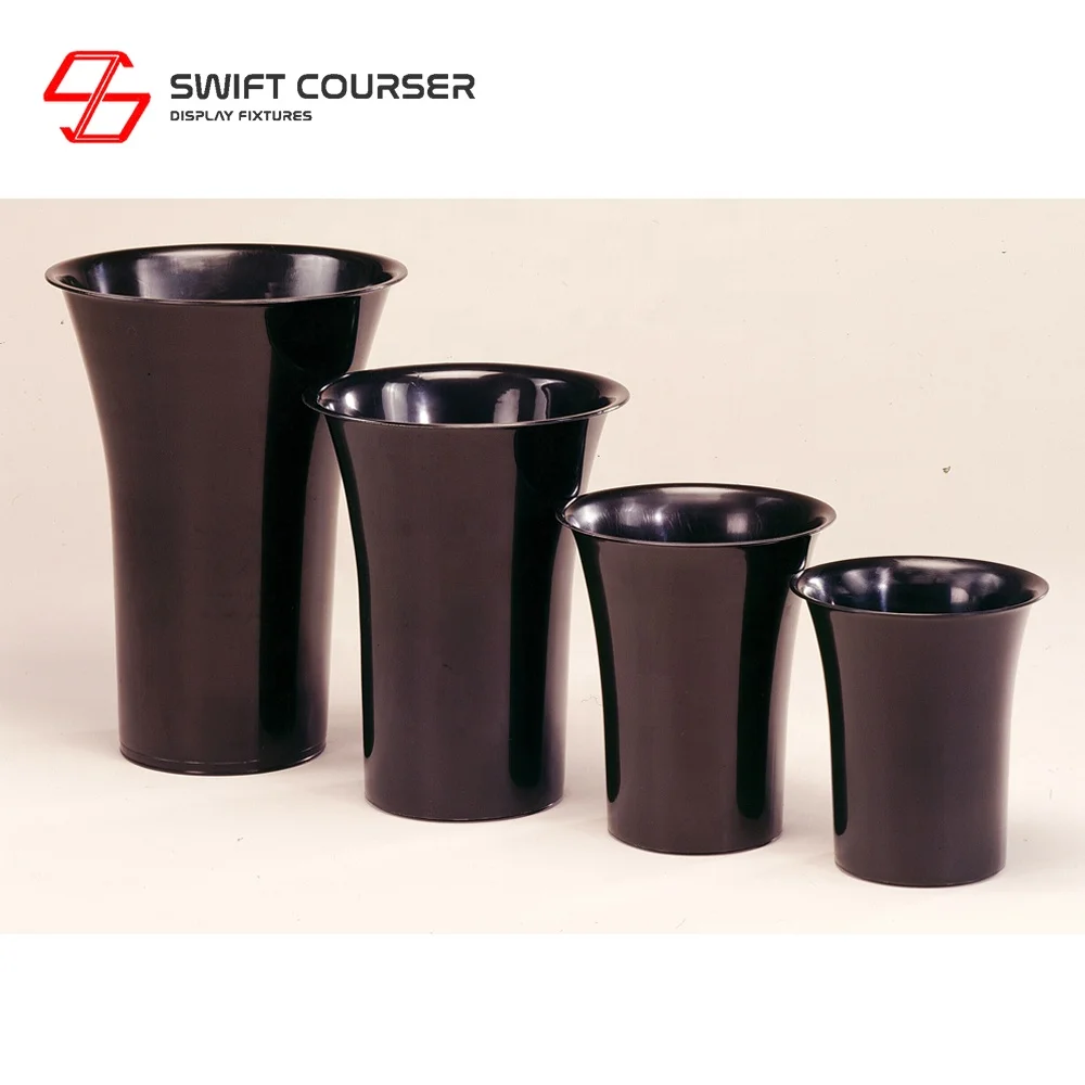 Free Sample Outdoor Different Size Custom Cone Flower Pots with Saucer