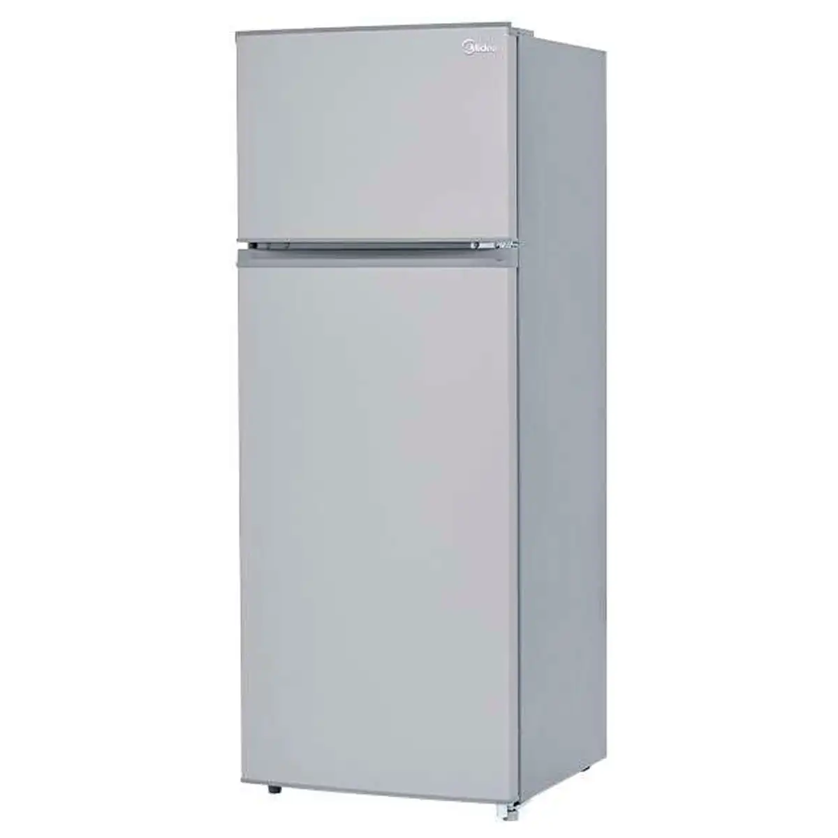 美的MDRT210CCNLS 8英尺银色顶部冷冻冰箱双门便携式家用和房车，带美国插头