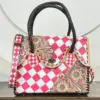 Pink & White Checkered