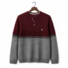 Burgundy - Grey Melange