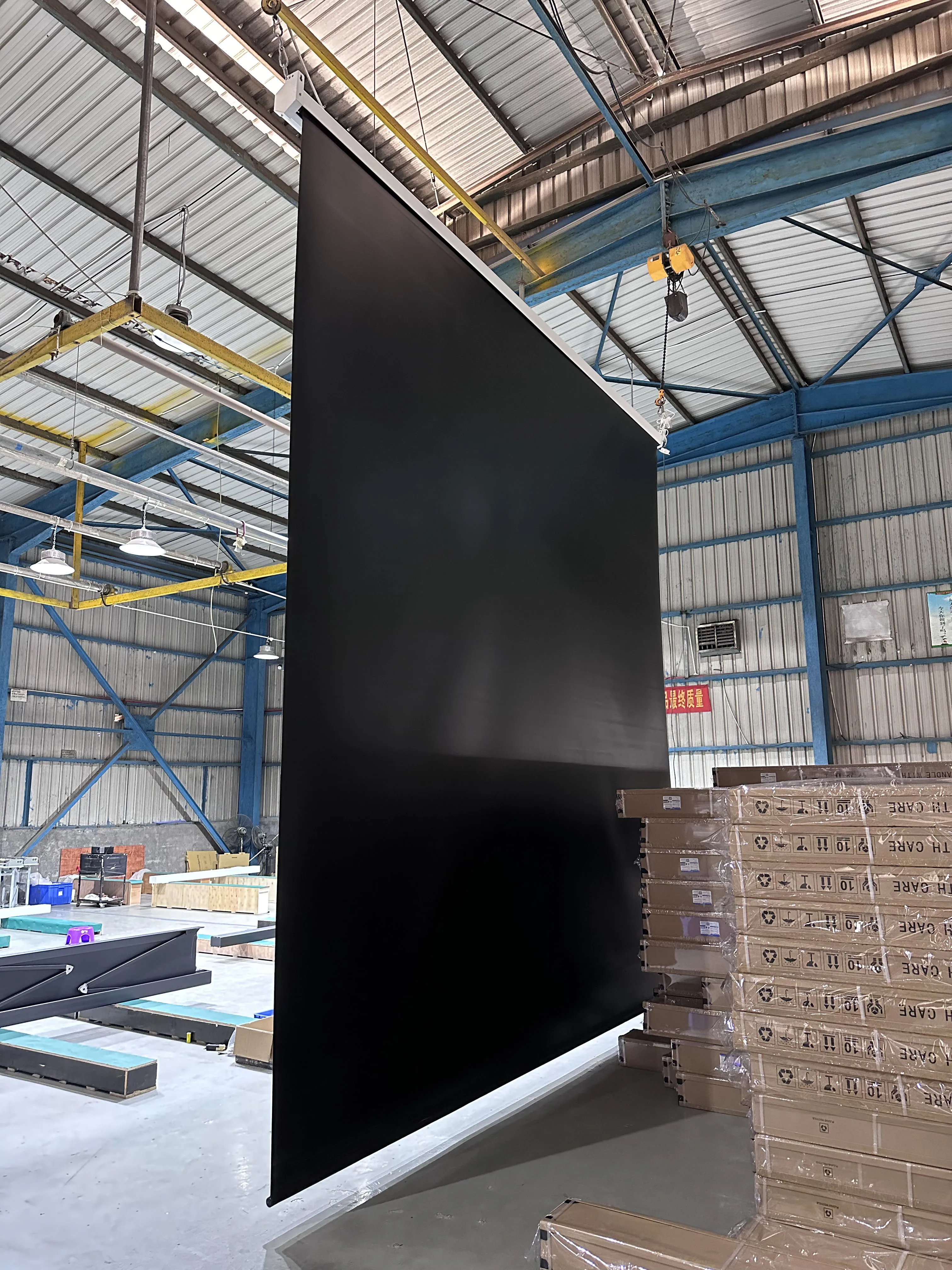 Size Customization 180 Inch 200 Inch 220inch 250inch 300 Inch Wall Home Cinema Electric Motorized Projector Screen