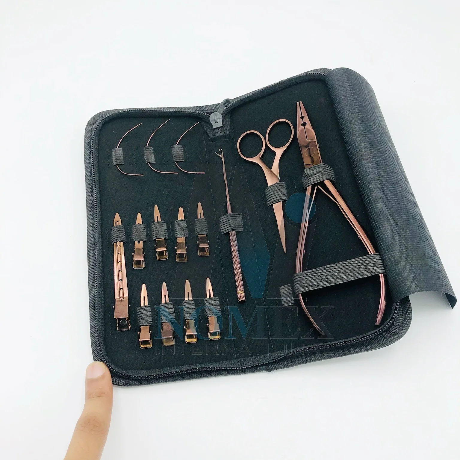 Hair Extension Tools Kit With Hair Extension Clips Professional Hair