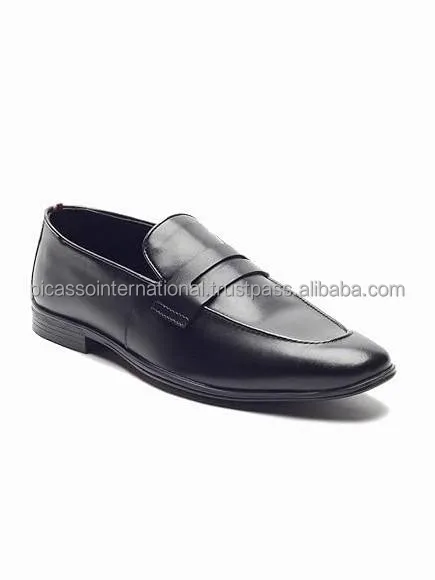 Customized Logo Modern Design Best Quality Formal Casual Office Party Wear Men's Genuine Leather Shoes from Indian Exporter