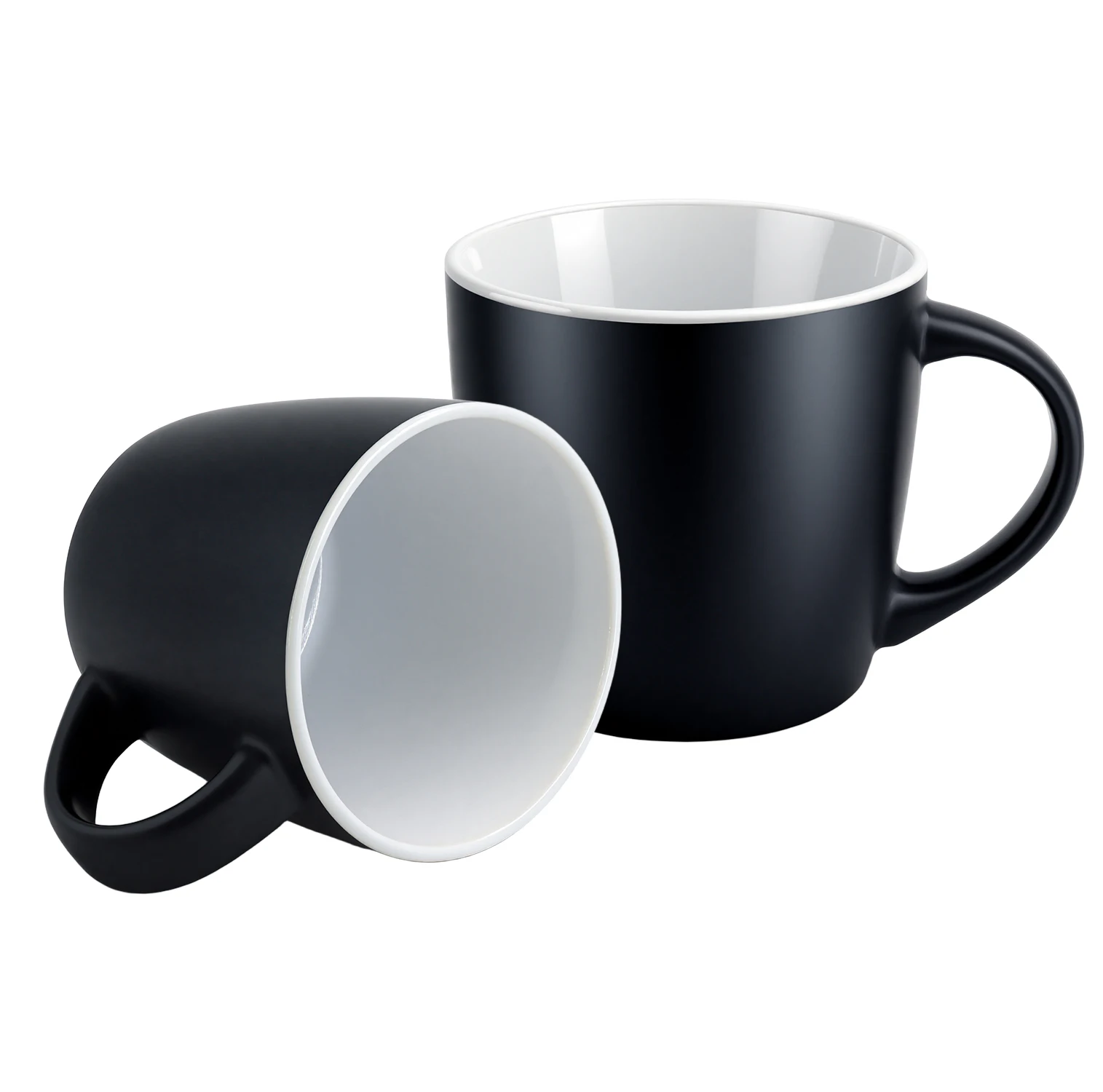 EffiPrint Print Demand Custom Matte Black Thermal Heat-Resistant Ceramic Coffee Mug Personalized Your Logo Design Photo Pattern_voghion.com