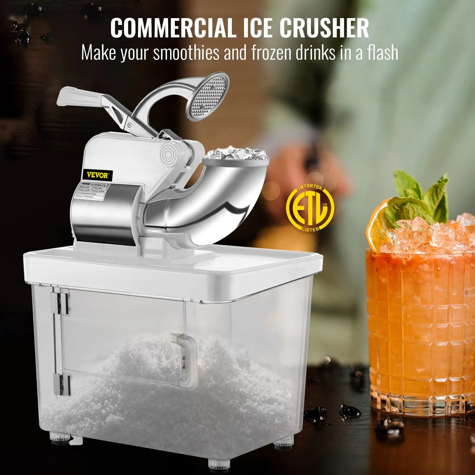 Ice Machine, Stainless, Steel, 440LBS, 300W - detail 4