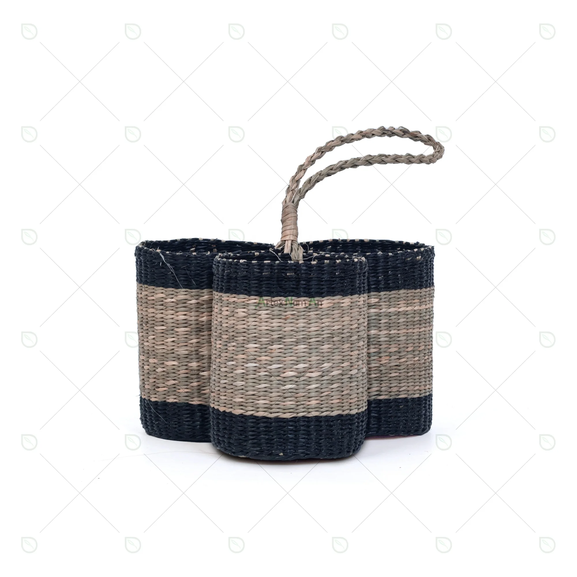vintage picnic basket with wine holder