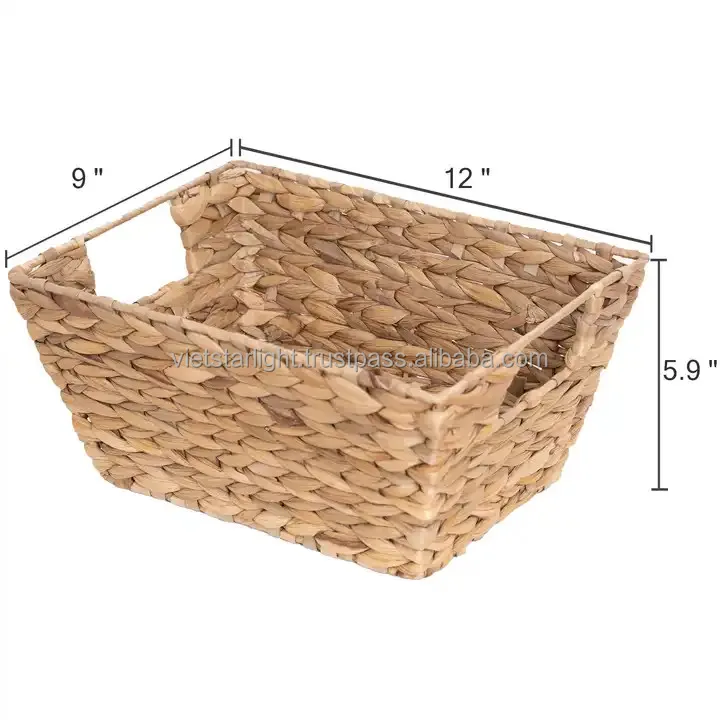 Water Hyacinth Basket Hyacinth Tray Gift Basket Seagrass Rattan Tray 