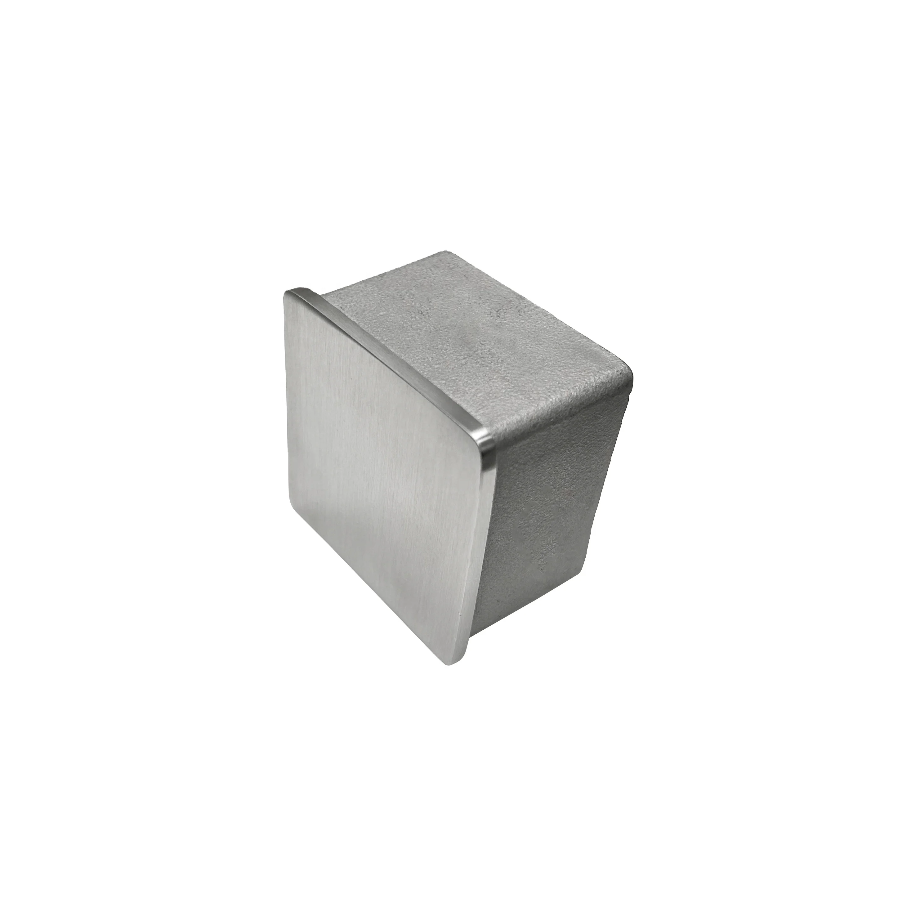 Stainless Steel Square Handrail Railing Balustarde Stair Flat End Cap Stainless Steel Railing Fittings