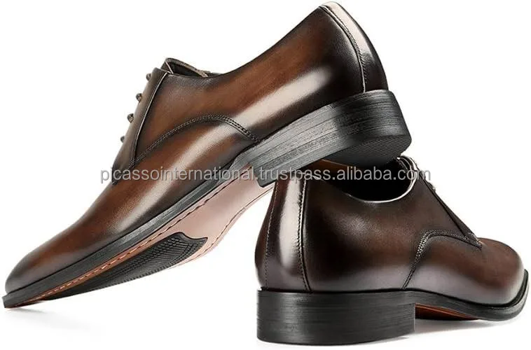 Trusted Supplier of Excellent Quality Custom Logo Formal Casual Wear Office Party Wear Genuine Leather Shoes for Bulk Purchase