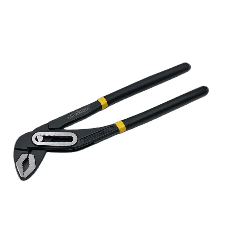 CROWNMAN Holding Tools 10" Groove Joint Pliers Hand Tool Durable Hardware Wrench Multi Purpose Carbon Steel Water Pump Pliers