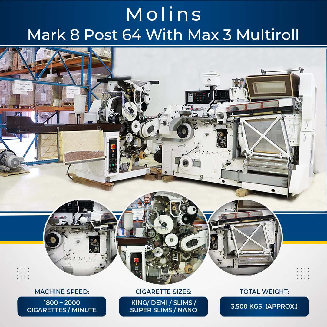 High-speed Electric Mark 8 Post 64 Cigarette Making Machine