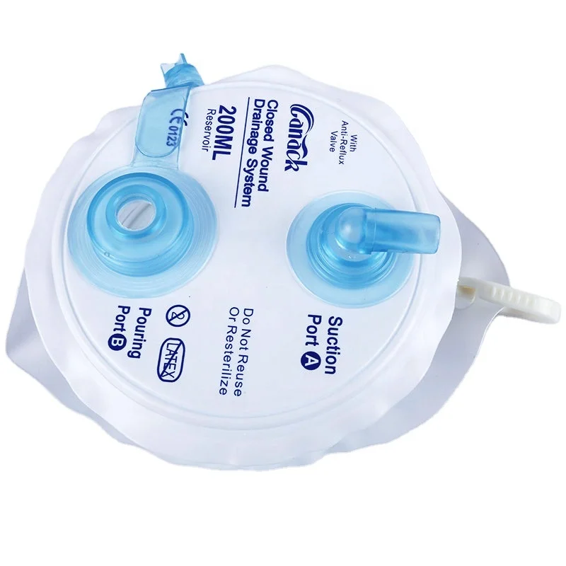 High Quality Medical  200ml 400ml  PVC Spring Closed Wound Drainage System