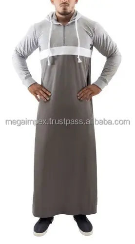 New Men S Jubba Thobe Arabic Islamic Clothing Winter Muslim Saudi ...