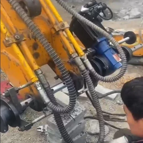 With Powerful Motor Bore Hole Drilling Portable Boring Machine For Excavator Repair