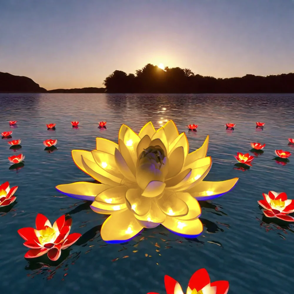 lotus flower☆ロシア産フェナカイト3点おまとめ Toprex Large 3D Lotus Flower LED Lights: Outdoor Floating Lights