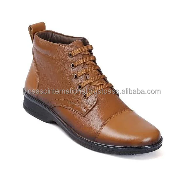 Direct Factory Price Excellent Quality Wholesale Supply Stylish Look Shoes Classic Design Genuine Leather Boots for Men