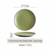 7 inch round  grass green