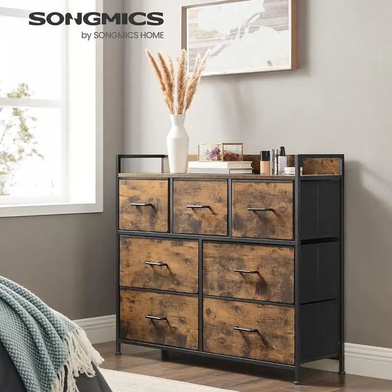 Songmics 7 Drawer Dresser Front View