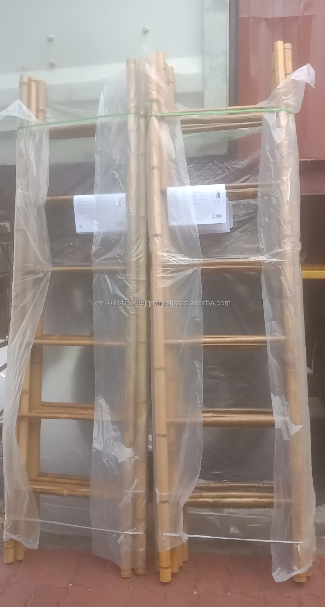 High Quality Bamboo Hanging Bathroom Ladder Made In Viet Nam For Bamboo Towel Racks Bathroom ...