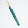 Glitter Green + Gold Tip
