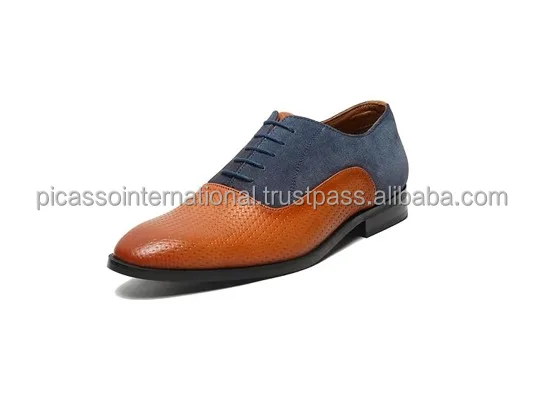 Premium Quality Formal Casual Office Party Wear Men's Full Grain Cow Hide Antique Italian Leather Dress Shoes from India