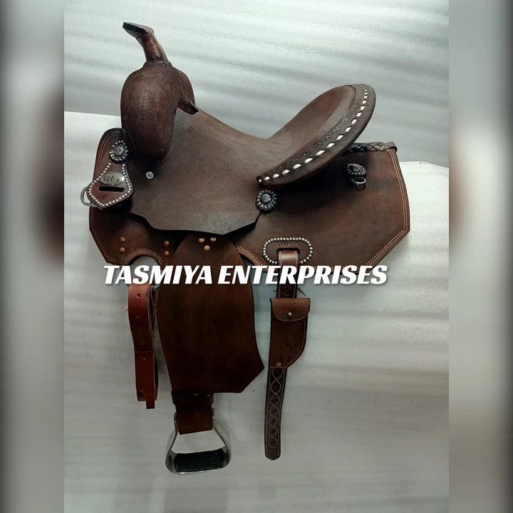 Western Saddle High Quality Barrel Roughout Saddle With Matching Set