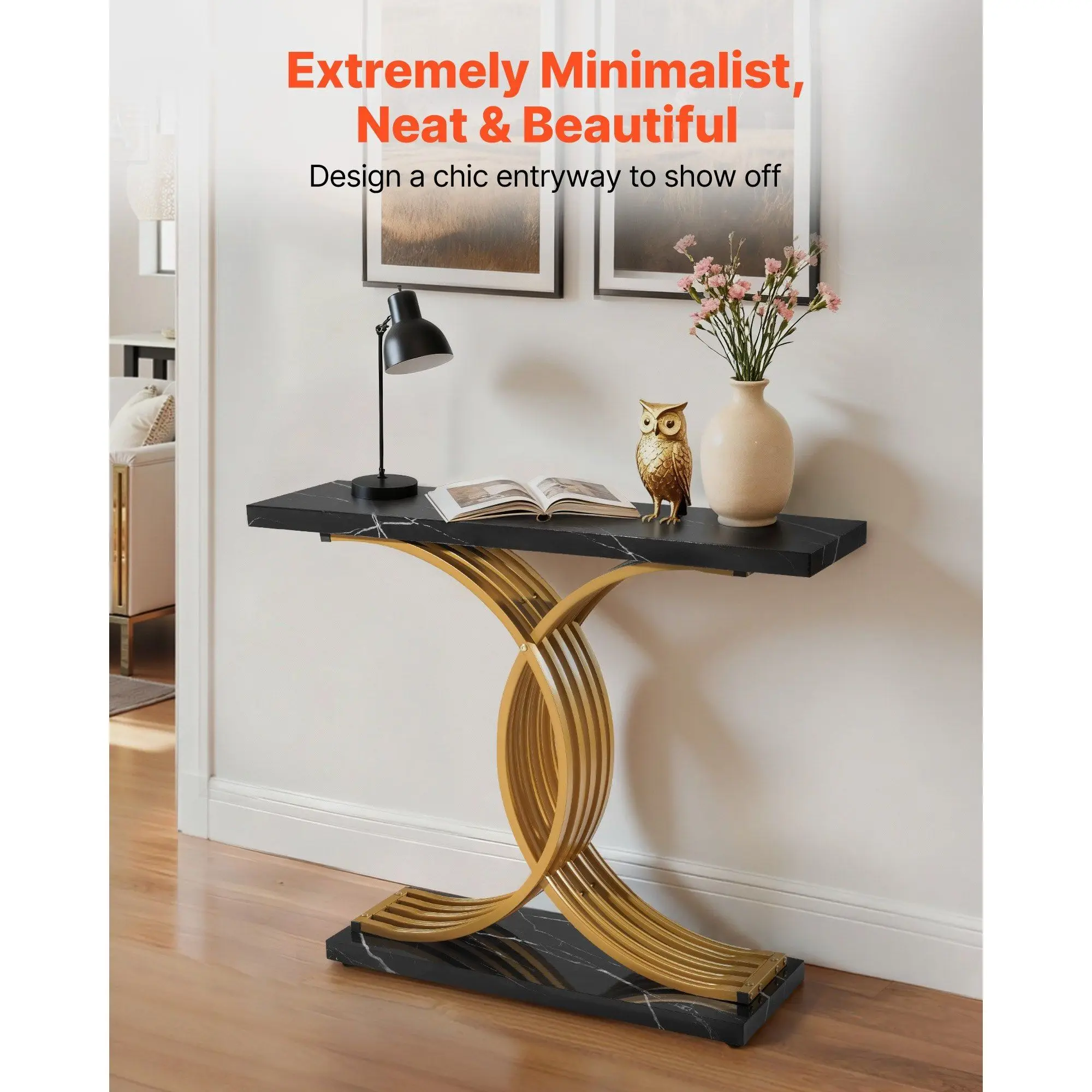 Elvarenae Aurelia Contrast Console Table — product detail