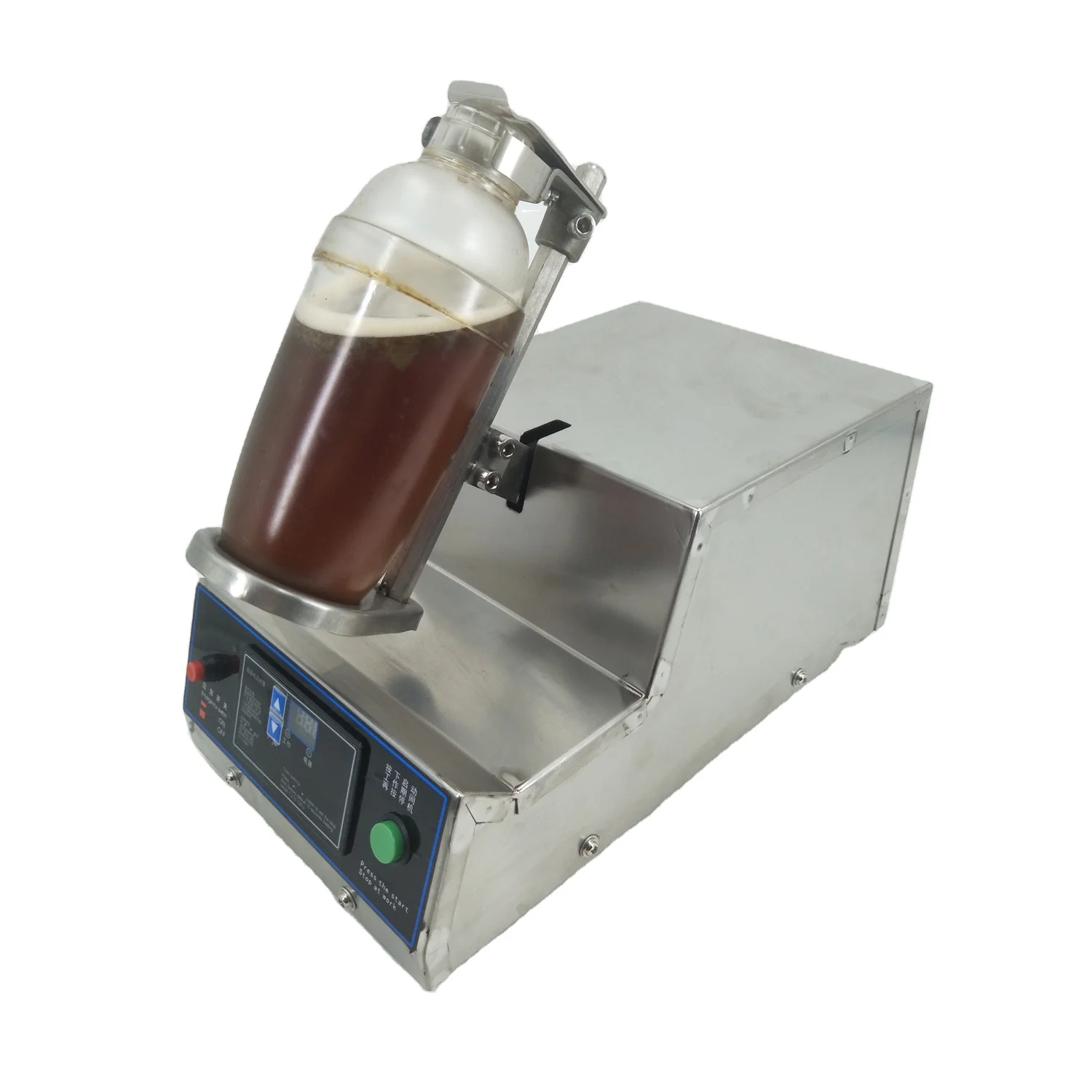 Automatic Milk Tea Shaking Machine, Electric Double Frame Milk Tea And  Cocktail Shaker, 400r/Min, Stainless Steel & Double Cups For For Bubble  Tea