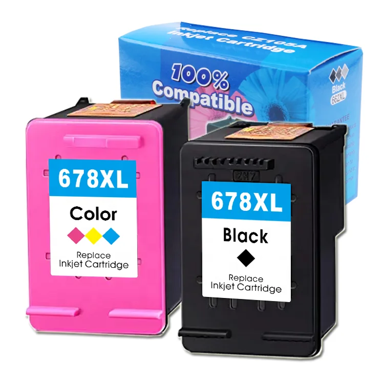 Uniplus 678XL Ink Cartridge Compatible for H P 678 HP678 CZ108AA CZ107AA