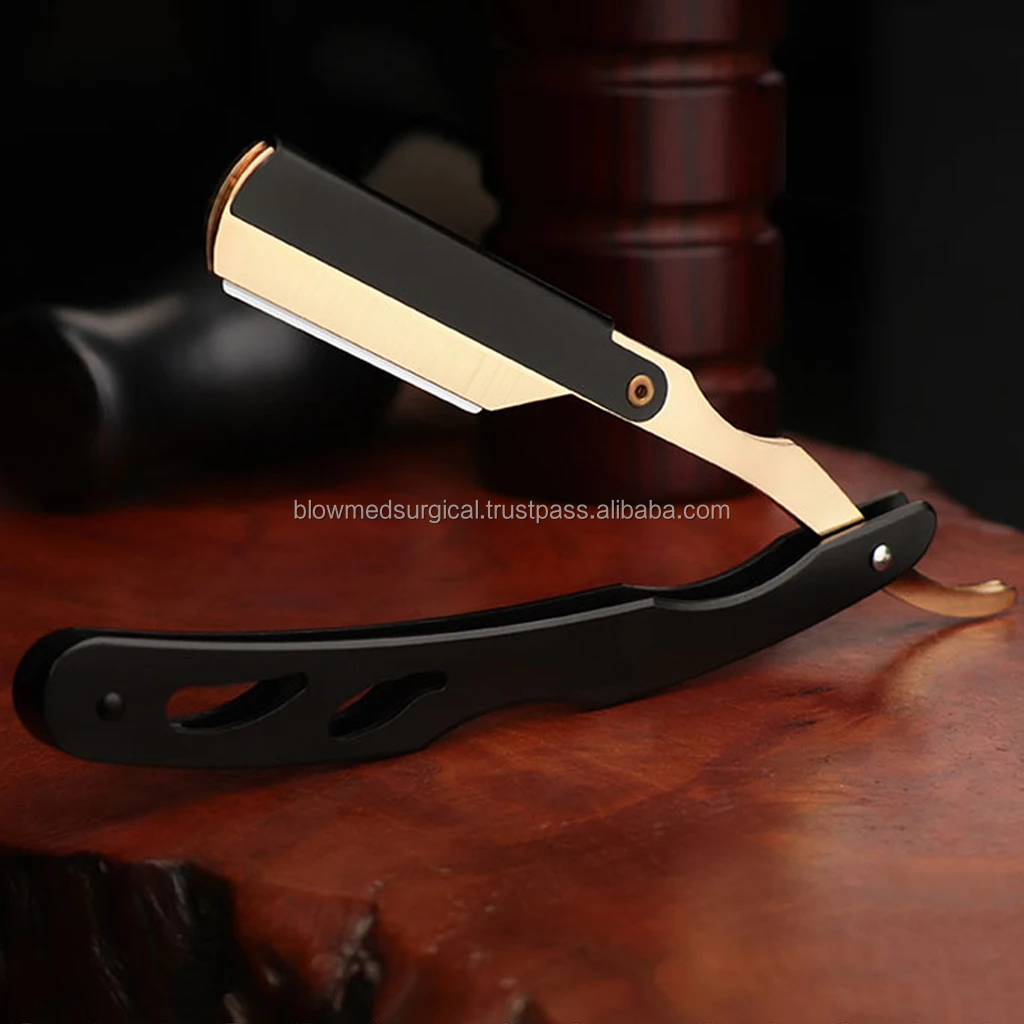 Professional Manual Shaver Straight Edge Stainless Steel Sharp Barber