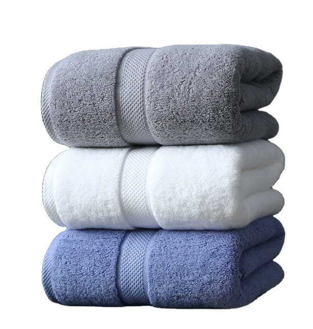 100% Cotton Bath Towel Adult Soft Absorbent Towels Bathroom Sets For Home or Hotel