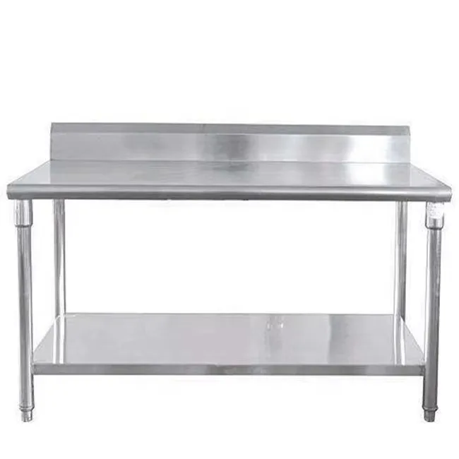 Industrial SUS304 stainless steel workbench for meat processing and slaughterhouses