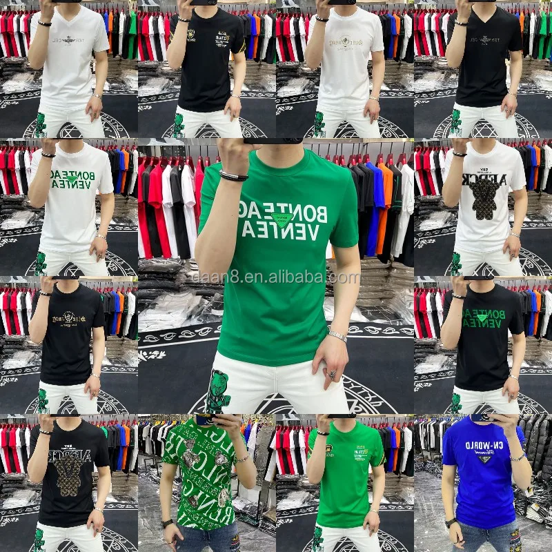 Wholesale O Collar Men's Tshirt Pure Cotton Fabric Tshirt Fashion