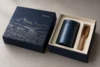 Midnight blue, ivory and silver