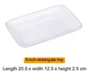 Assiette rectangulaire de 8 pouces