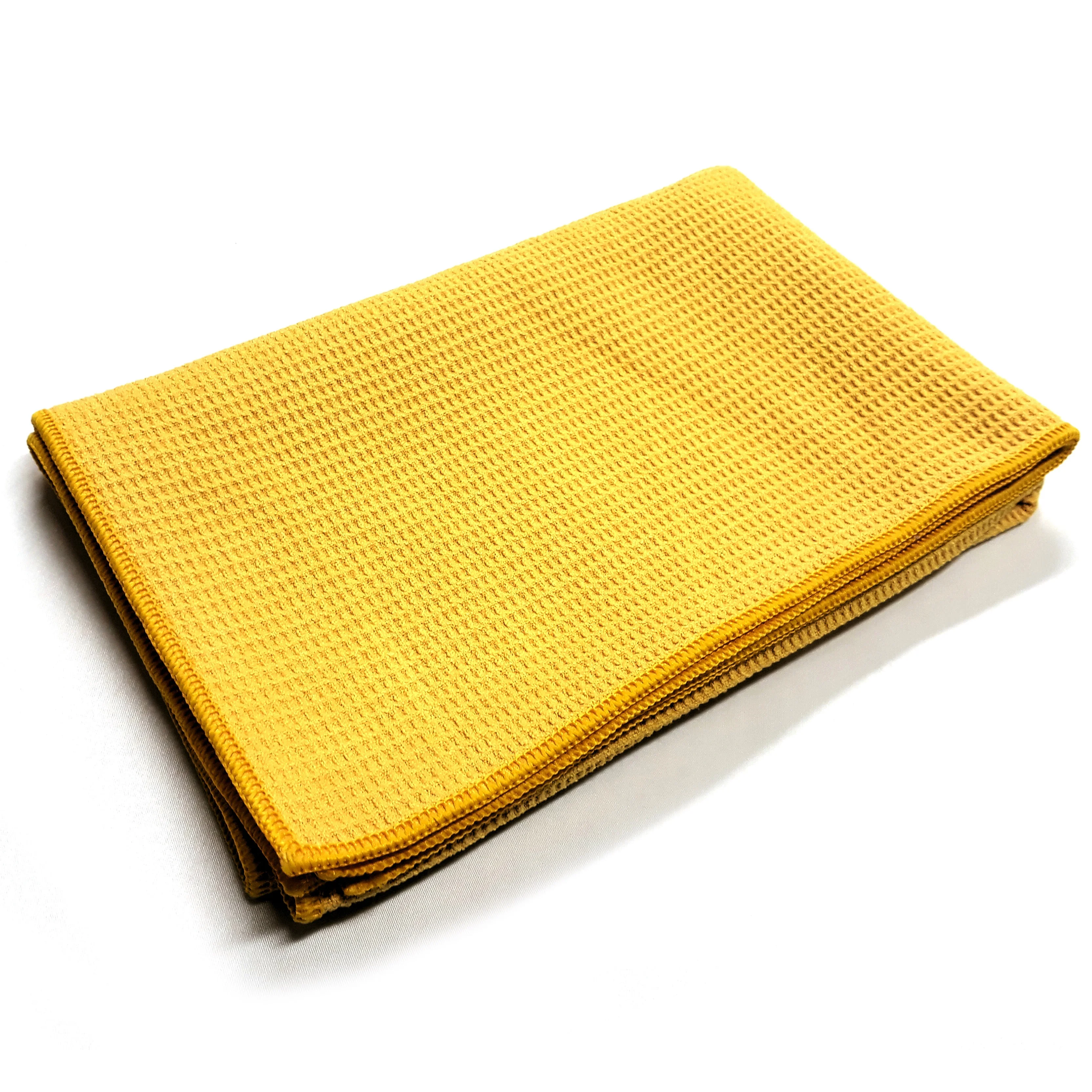 
 Синее Вафельное полотенце 380 г/м2, корейское махровое Тканое полотенце 60x90 см с мягкой лентой, быстрое поглощение  