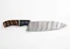 Deep Blue Bolster, Warm Striped Brown Wood Handle