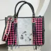 Pink & Black Checkered