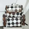 Brown & White Checkered