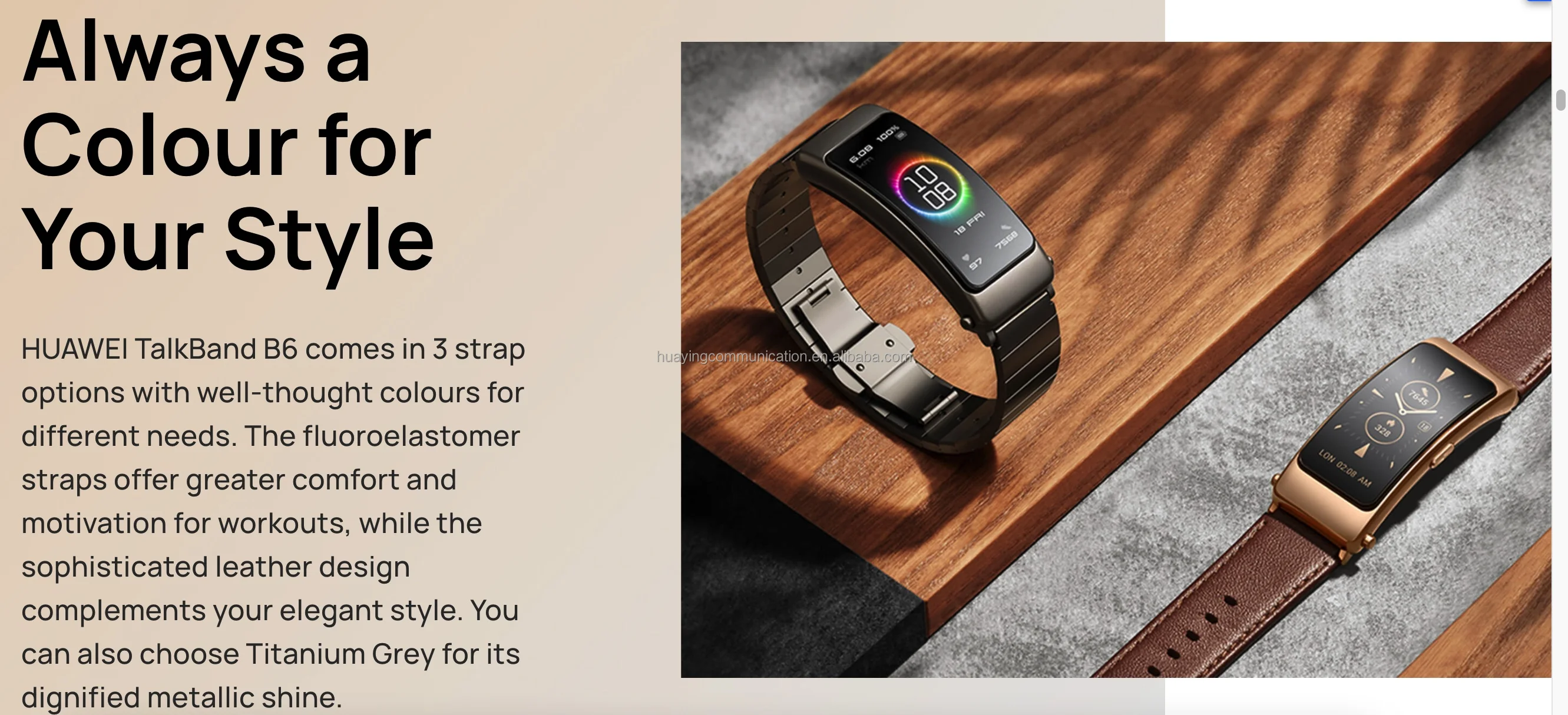 Huawei Talkband B6 Smart Wristband Bracelet Detachable Earphone / All