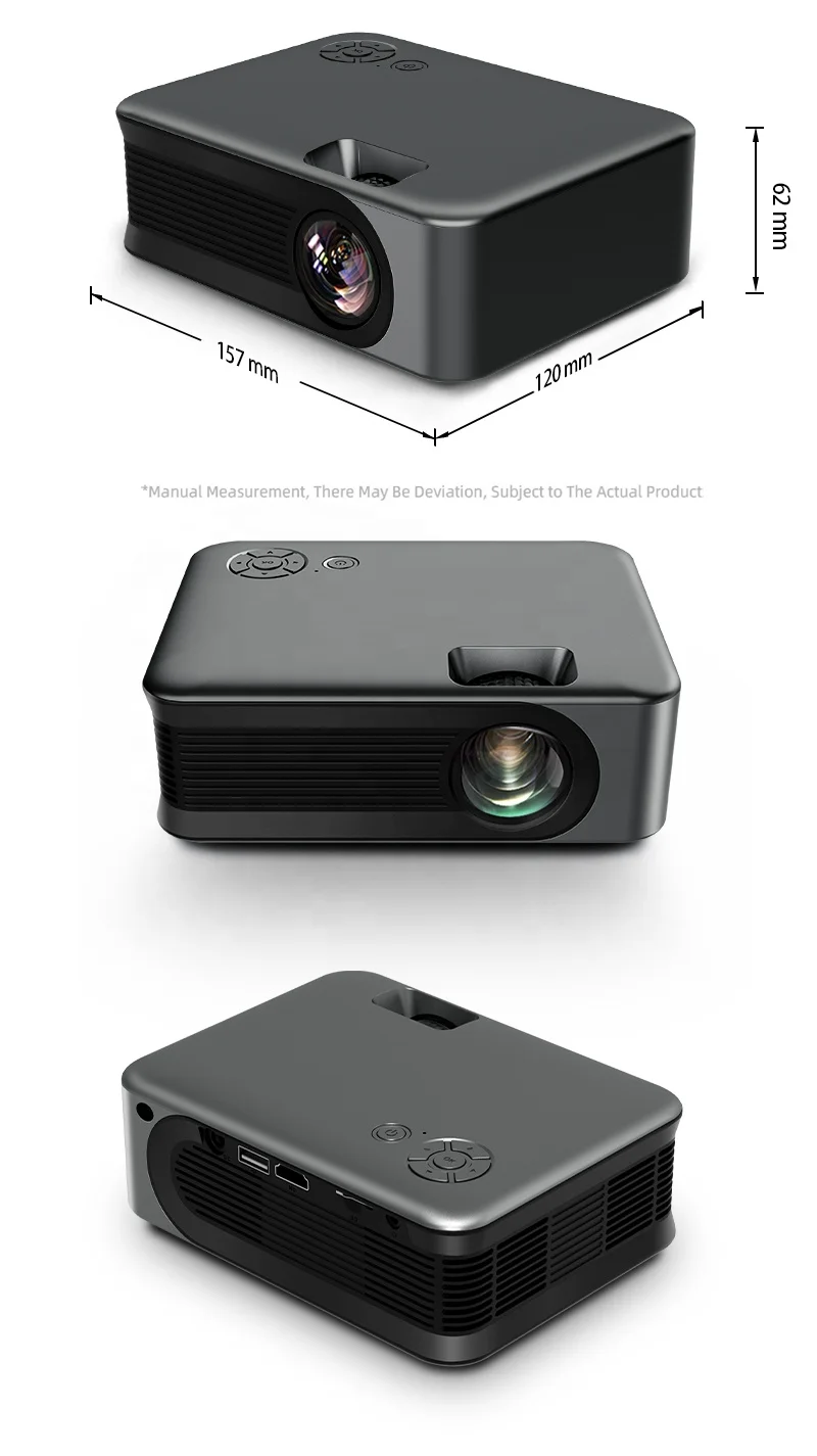 AUN MINI Proyector Smart TV WIFI Portátil Cine En Casa Batería  Sincronización Teléfono Beamer Proyectores LED Para Películas 4k A30C Pro  De 99,59 €