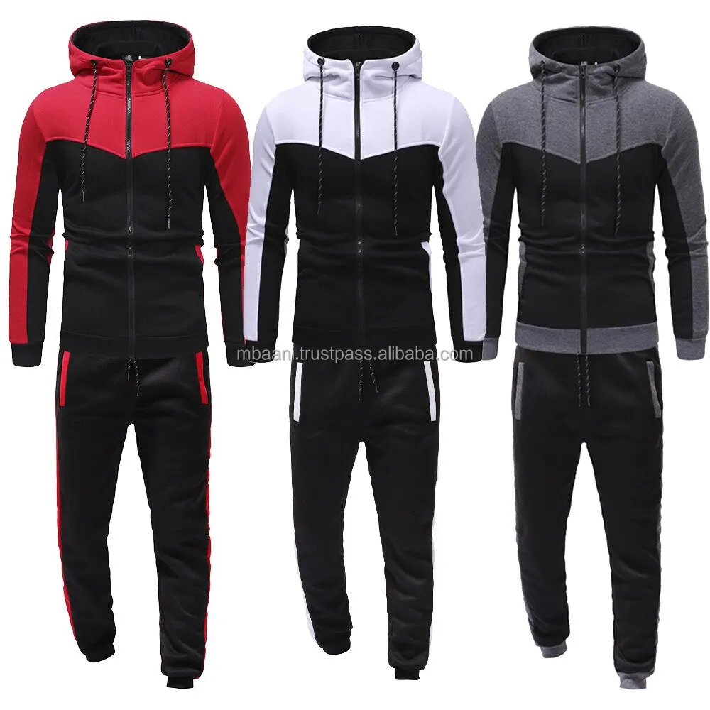 Mens Tracksuits - Mens Black Combination Tracksuit Manufacturer From ...