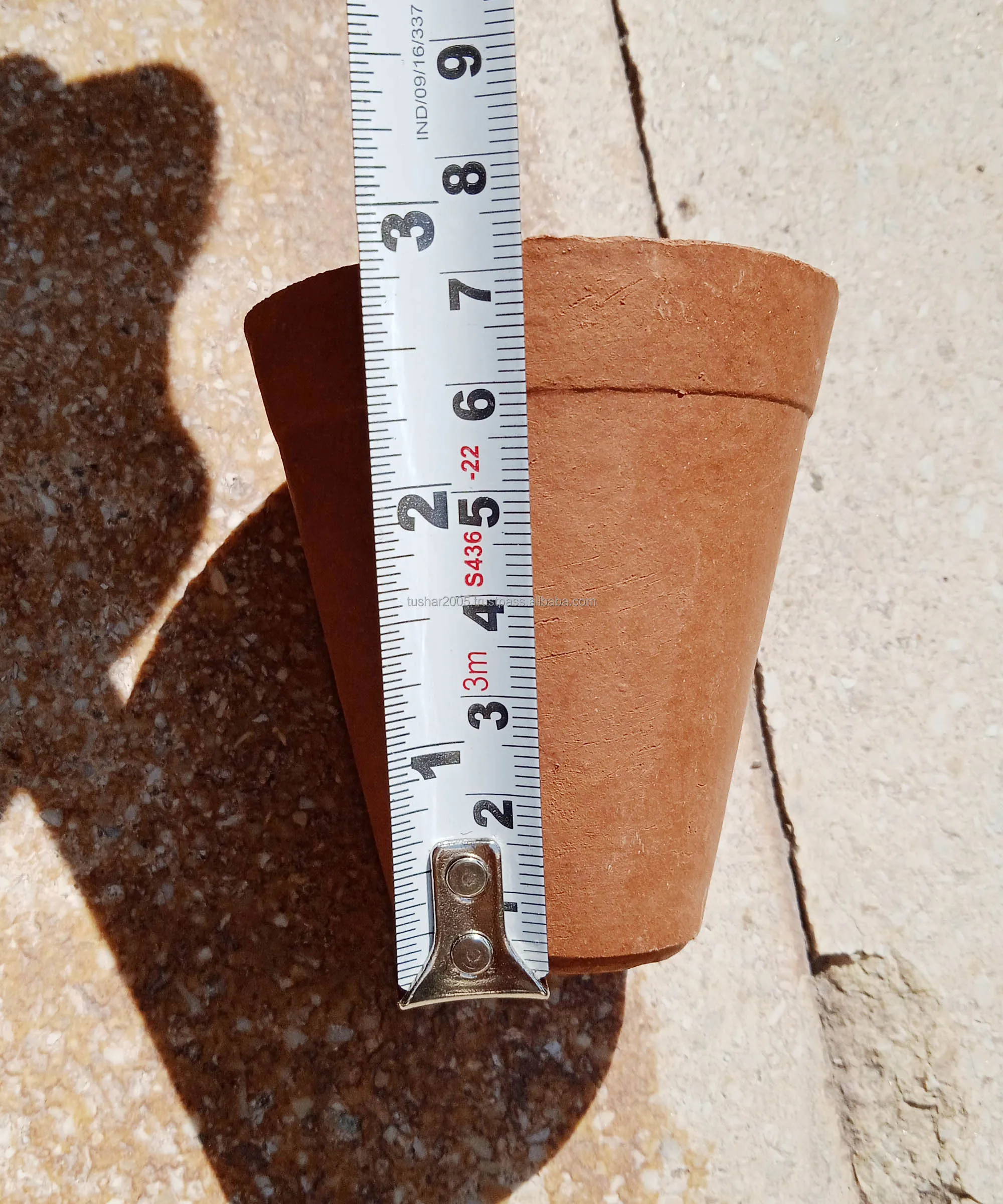 New Pattern Handmade Clay Terracotta Conical Eco Friendly Tea Cups For