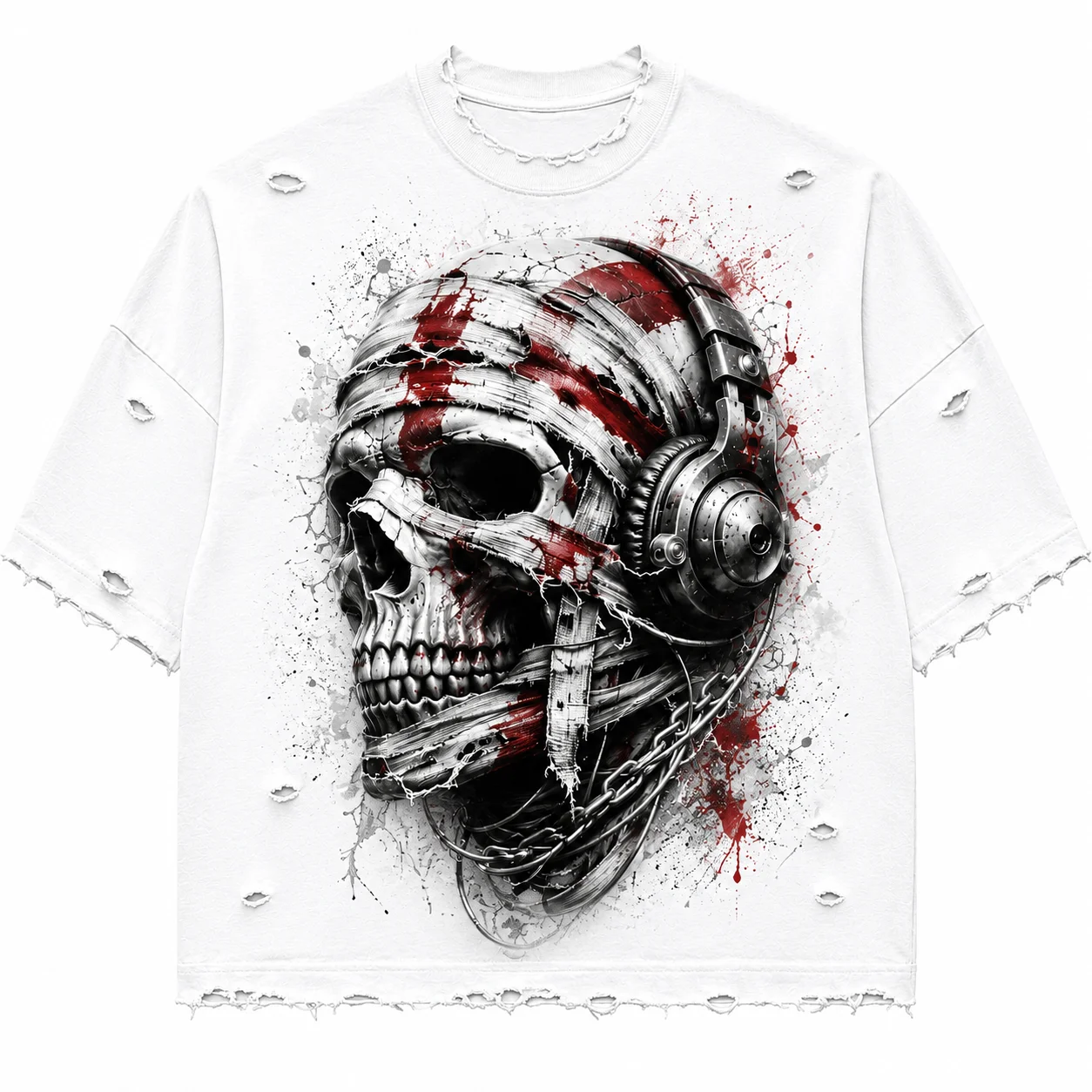 Glory Custom Oversized Distressed T Shirt 100% Cotton Jersey Quick Dry Fabric New Vintage Style Graphic T Shirt For Unisex Wear