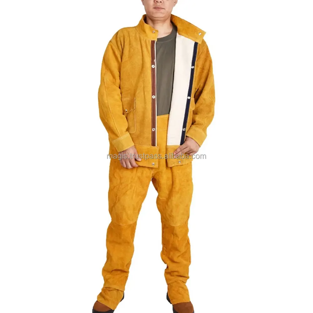 Cow Leather Welder New Welding Suit For Working Fire Retardant Welding
