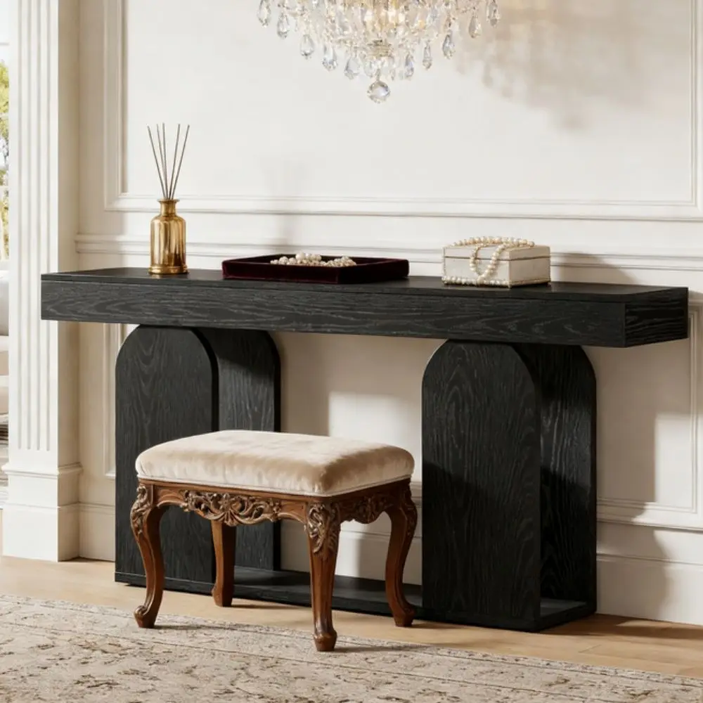 Elvarenae Alder Open-Shelf Console Table — product detail