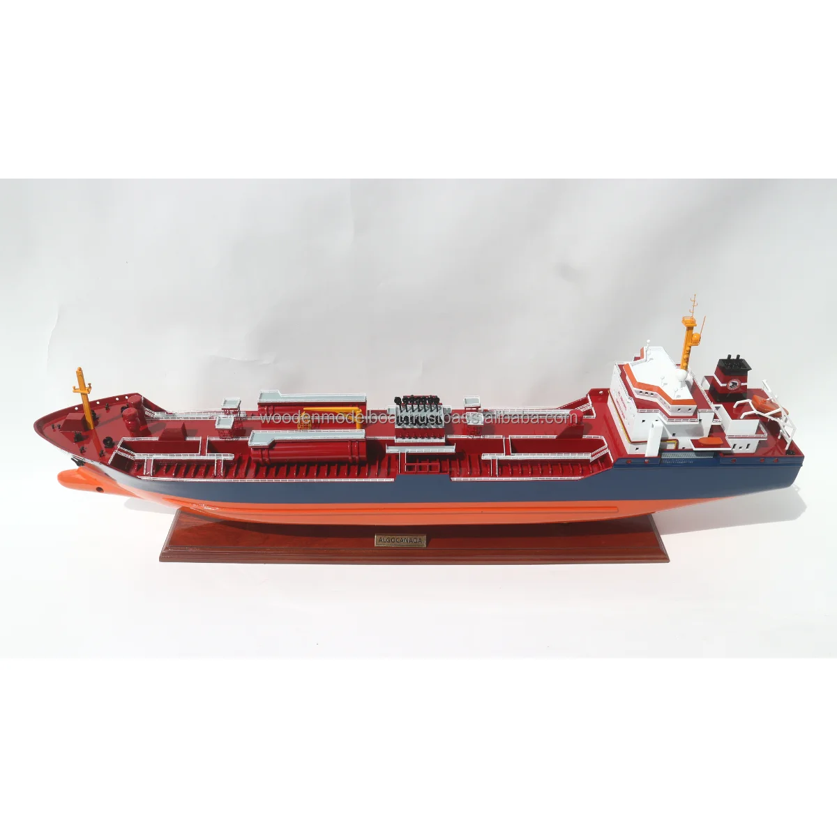 Algocanada Oil Tanker Ship Model Wooden Commercial Ship Model For
