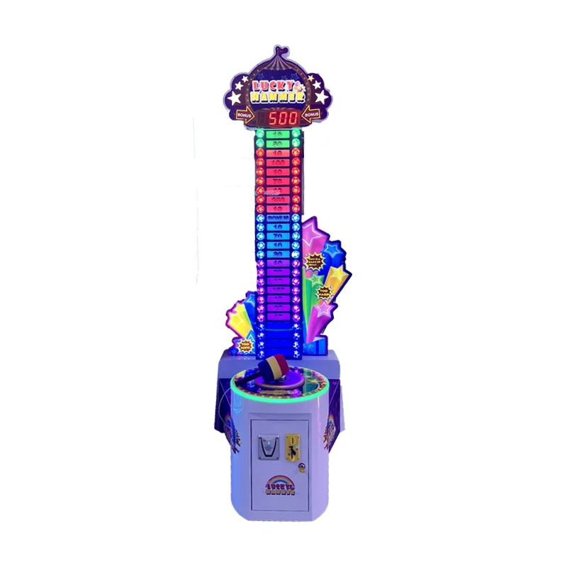 Innen-Arcade-Spielmaschine Lucky Hammer Power Metal mit 1-Jahres-Garantie für Indoor-Spielplätze