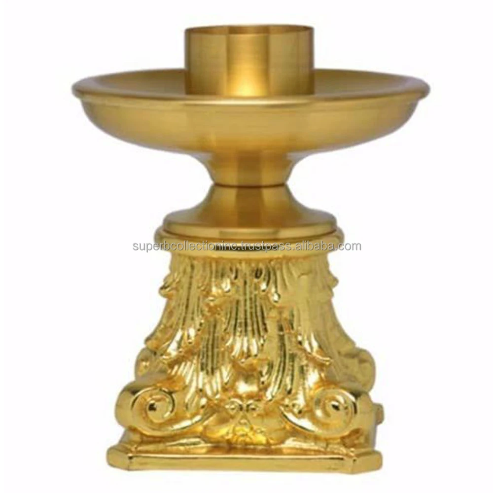 Brass Altar Religious Candle Holder Handmade Wholesale And Suppliers